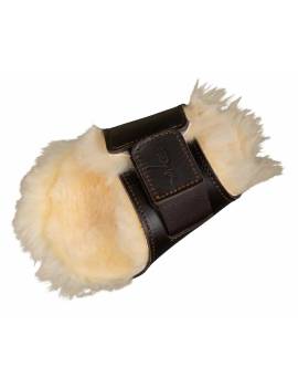 Protectores traseros de piel DYON con VELCRO con borrego