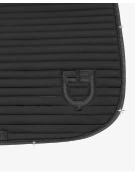 detalles mantilla caballo con brillis negro equestro universe
