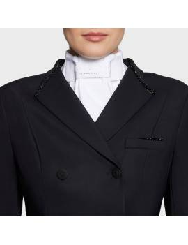 plastrón doma blanco con swarovki samshield