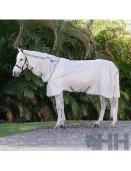Manta antimoscas caballo con cuello desmontable horseware amigo all in one