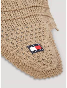 detalla logo orejeras caballo beige con logo tommy hilfiger equestrian lexington