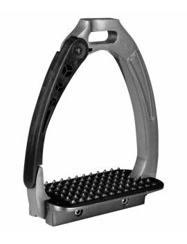 estribos de seguridad equitación apertura lateral gris waldhausen pro