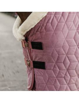 pecho manta terciopelo rosa con borreguito en el cuello rosa kentucky show rug velvet