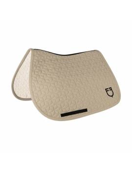 mantilla caballo beige con logo negro equestro eth09035