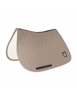 mantilla caballo taupe con logo negro equestro eth09035