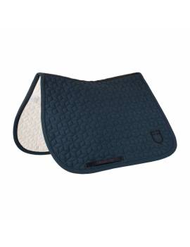mantilla caballo azul marino con logo negro equestro eth09035