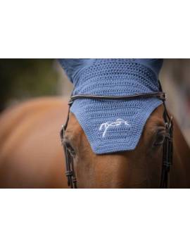 Orejeras caballo penelope leprevost algodón azul celeste