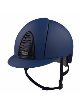Casco KEP ITALIA cromo MATT 2.0 azul visera normal parte frontal