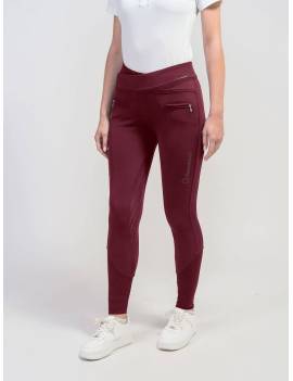 pantalón equitación mujer leggins impermeables de samshield color granate alpha winter
