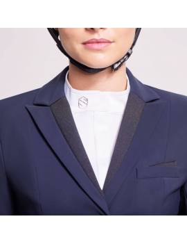 cuello americana de concurso samshield clasica color azul marino
