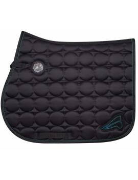 Mantilla eurostar con logo en brillantes negra