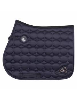 Mantilla eurostar con logo en brillantes azul marino