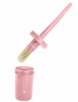 pincel para engrasar los cascos con capuchon rosa