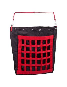bolsa Red heno rectangular negro y rojo