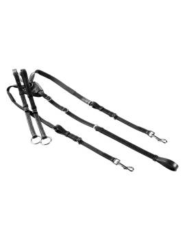 pechopetral caballo elástico negro waldhausen