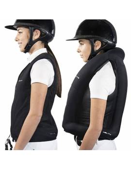 chaleco airbag helite zip in 2 hinchado proteccion equitacion
