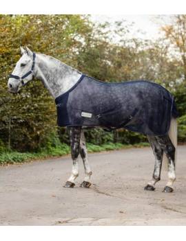 manta antimoscas caballo refuerzo frontal con cinchuelos azul waldhausen comfort