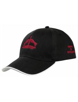 gorra equitacion veredus logo granate
