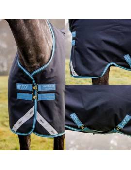 Manta impermeable horseware AMIGO BRAVO 12 50GR AZUL MARINO Y CELESTE todas