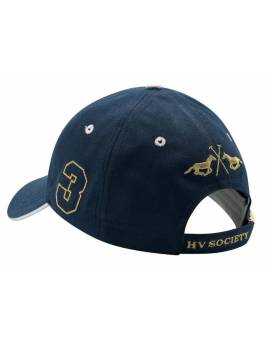 parte de atrás gorra equitación hv polo azul marino favouritas