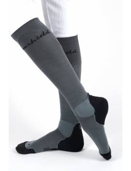 calcetines equitacion samshield balzane graphic gris