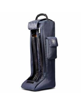 Bolsa para las botas de montar de ARIAT AZUL abierta