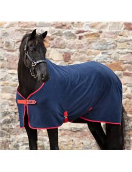 manta secante caballo horseware mio azul marino y rojo
