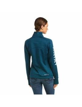 espalda sudadera equitación mujer ariat teal team eurasian