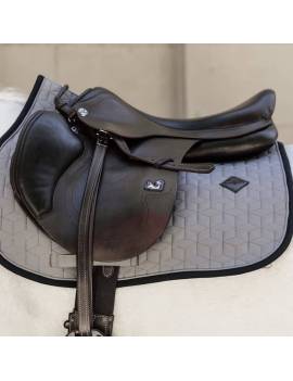 mantilla salto caballo gris borde negro kentucky horsewear neopreno