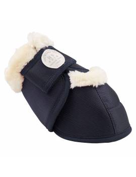 campanas para cascos caballo neopreno con borreguito azul marino hv polo joya