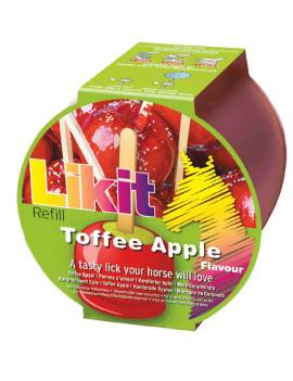 recargas pequeñas likit sabor manzana de caramelo