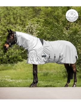 Manta antimoscas caballo problemas sol waldhausen Antieczematosa gris plata