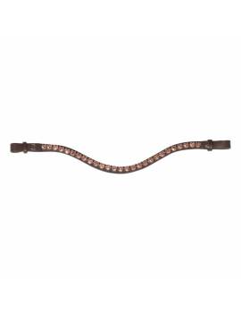 Frontalera HKM Amour marrón/taupe