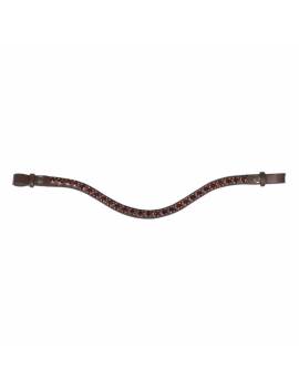 Frontalera HKM Amour marrón/camel