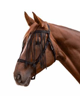 Cabezada de pastoreo caballo con flecos antimoscas