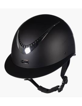 Casco HKM - ALARION negro/plateado