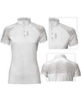 Polo de concurso TATTINI mujer con encaje blanco