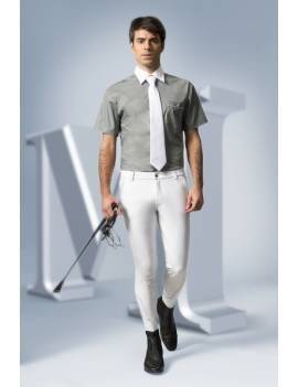 Camisa competición equitación gris hombre EQUI-THÈME  1