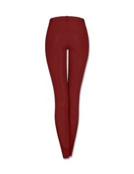 parte trasera Pantalón de equitación mujer rojo elt micro sport silicona