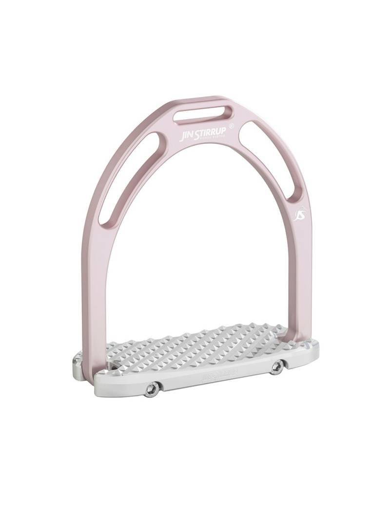 Estribo Jin Stirrup Anatomic rosa claro