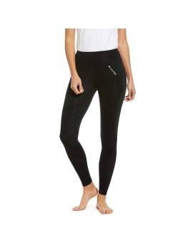 leggins de invierno de ariat full grip negros modelo insulate delante