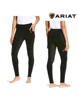 leggins de invierno de ariat full grip negros modelo insulate delante y detras