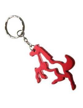 Llavero aluminio caballo Abrebotellas rojo