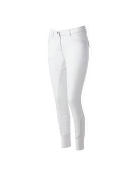 parte trasera Pantalón para montar a caballo de equitheme blanco de competición