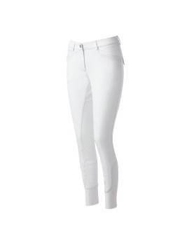 parte trasera Pantalón para montar a caballo de equitheme blanco de competición