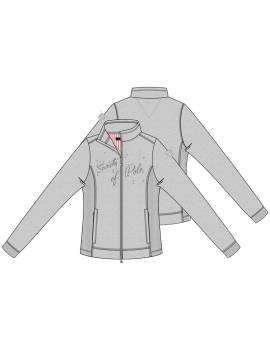 Diseño Sudadera gris de HV POLO modelo charlotte