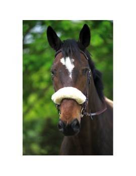Borreguillo de CSO para cubrir riendas y muserolas con caballo