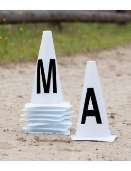 Cono doma de referencia con letras
