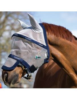 máscara de horseware rambo con separación en los ojos