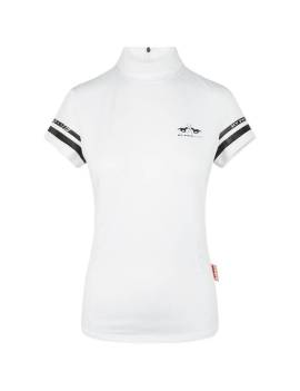 Camiseta de equitación para competición de HV POLO modelo london blanco